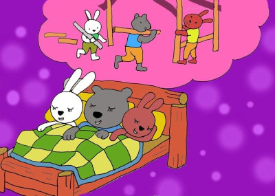 Bác gấu đen và hai chú thỏ