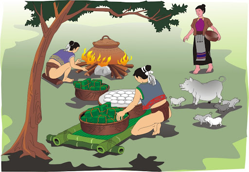 Sự tích bánh chưng bánh giầy